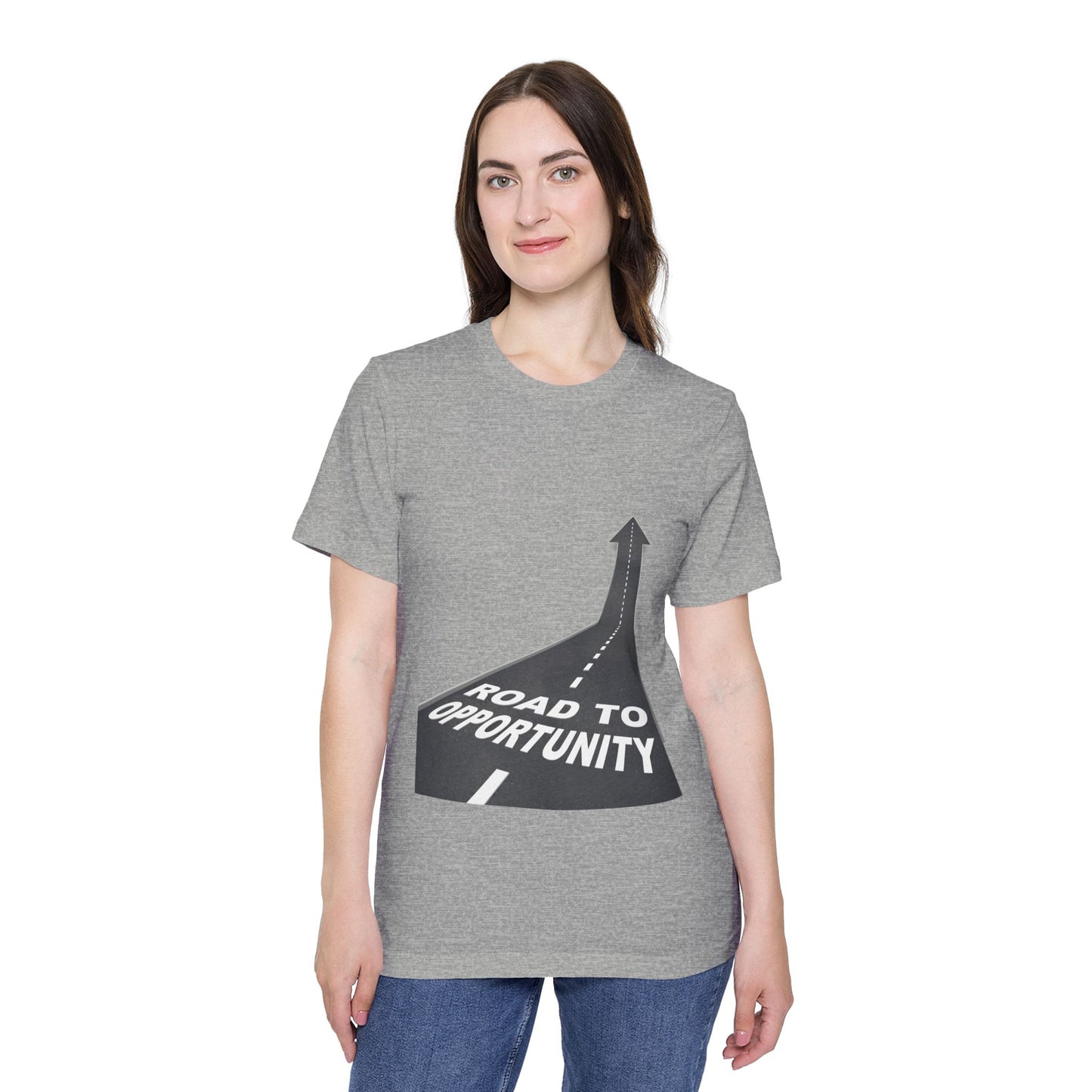 T-Shirt Unisex Road to Opportunity — Mariu del Campo