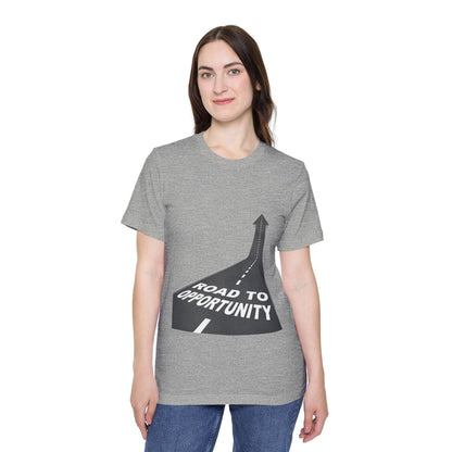 T-Shirt Unisex Road to Opportunity — Mariu del Campo