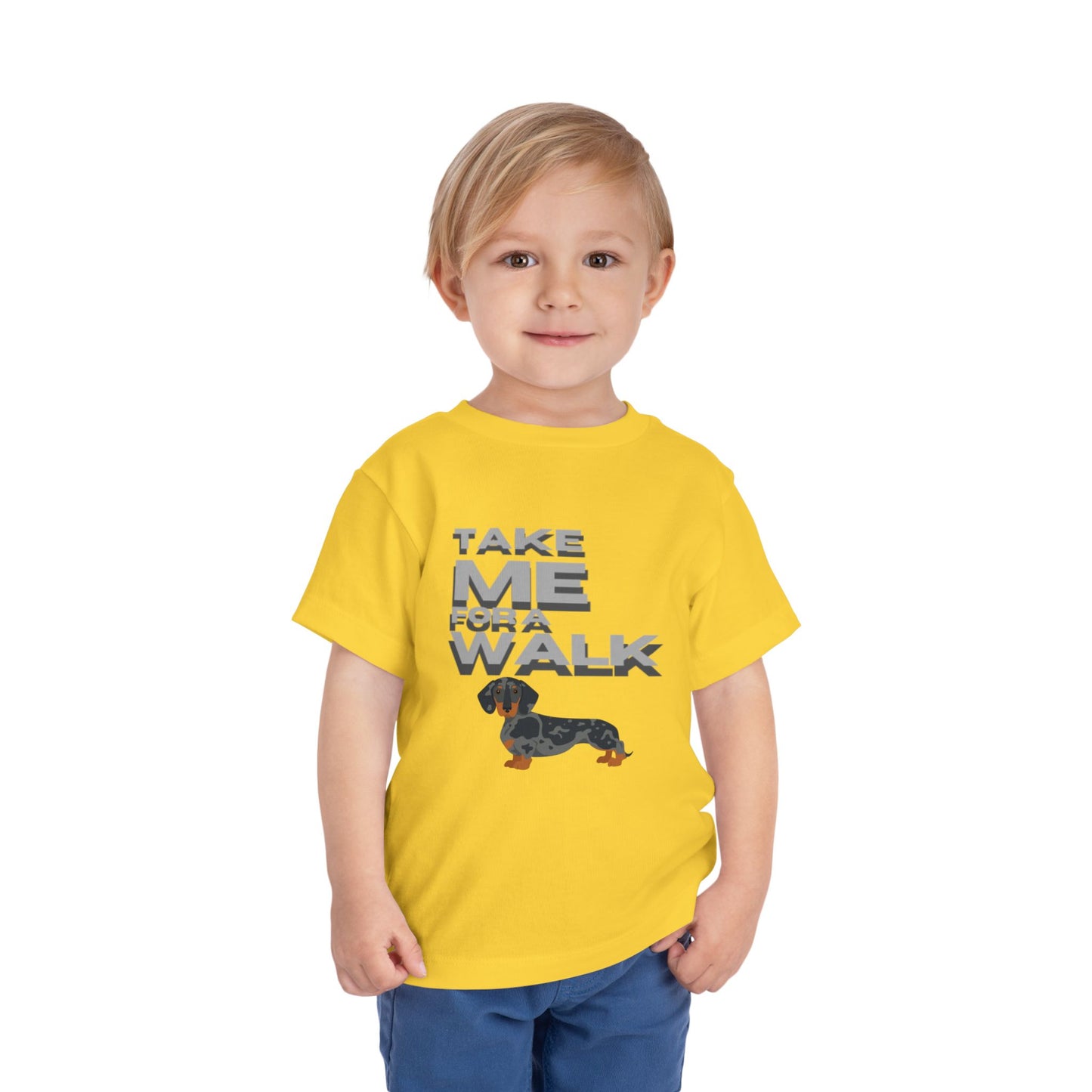T-Shirt Toddler Short Sleeve Dachshund — by Mariu del Campo