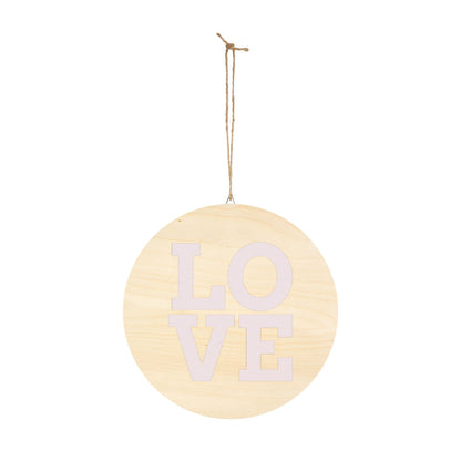 Signs love in Wood by Mariu del Campo.