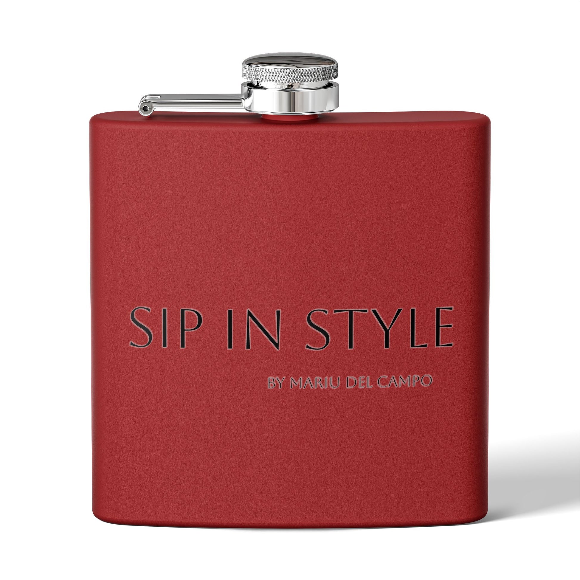 Steel Flask Sip in Style by Mariu del Campo — navy option detail