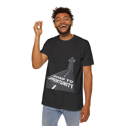 T-Shirt Unisex Road to Opportunity — Mariu del Campo