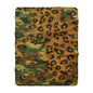 Sherpa Blanket Camo Leopard by Mariu del Campo — texture and print detail