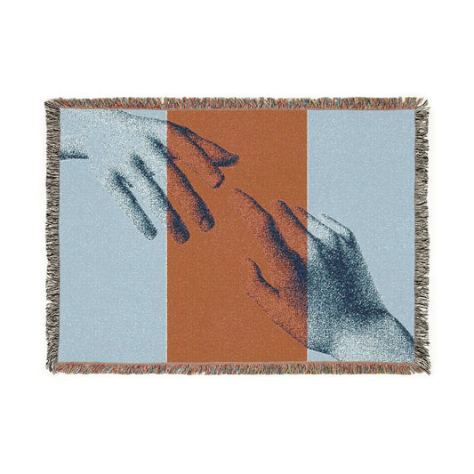 Woven Blanket Throw Hands by Mariu del Campo.