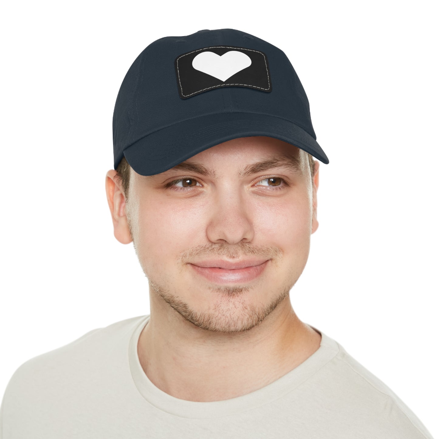 Hat with Leather Patch (Rectangle) love by Mariu del Campo.