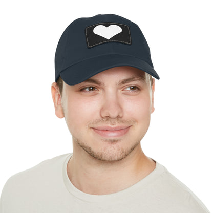 Hat with Leather Patch (Rectangle) love by Mariu del Campo.