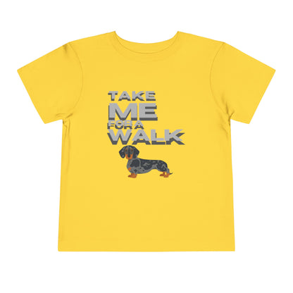 T-Shirt Toddler Short Sleeve Dachshund — by Mariu del Campo