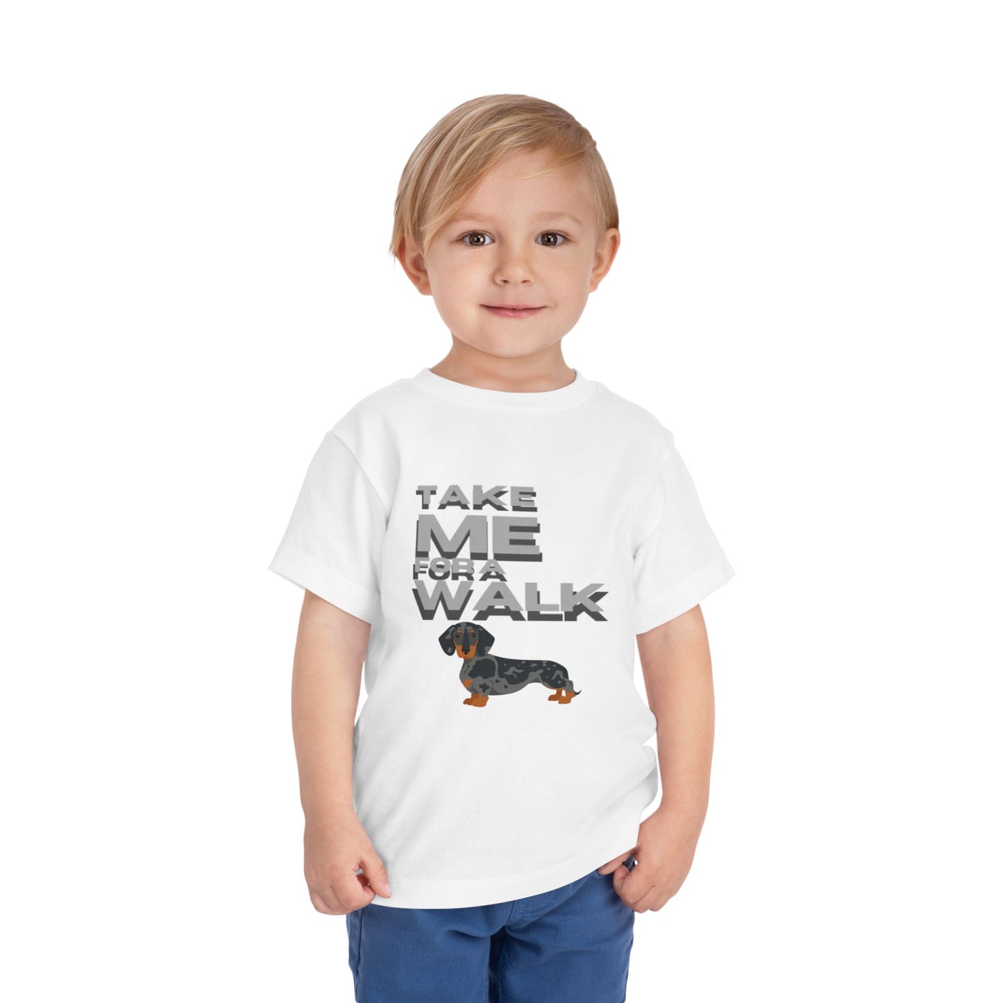 T-Shirt Toddler Short Sleeve Dachshund — by Mariu del Campo