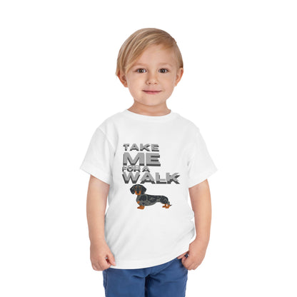 T-Shirt Toddler Short Sleeve Dachshund — by Mariu del Campo