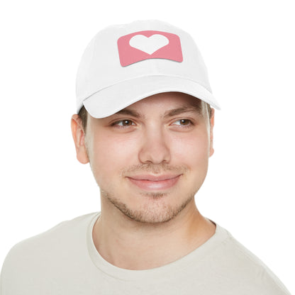 Hat with Leather Patch (Rectangle) love by Mariu del Campo.