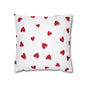 Pillowcase Spun Polyester Square heart by Mariu del Campo.