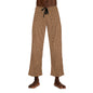 Pajama Men's Pants Brown Leopard by Mariu del Campo — front view relaxed fit