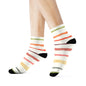 Socks Crew Colors Lines by Mariu del Campo — ankle option detail