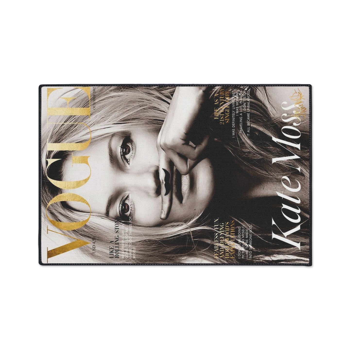 Floor Mat Kate Moss by Mariu del Campo.