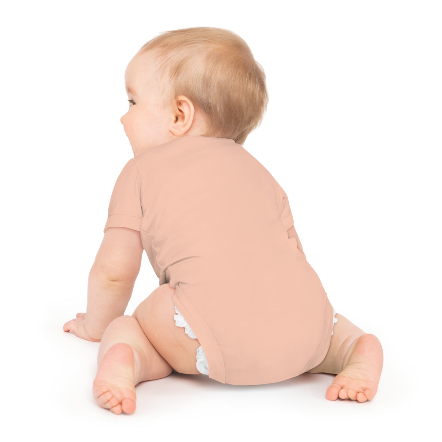 Bodysuit Unisex Baby Short Sleeve Buo by Mariu del Campo.