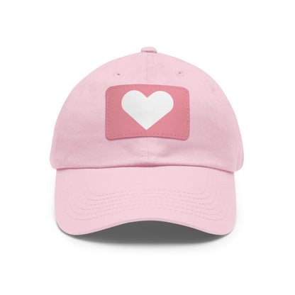 Hat with Leather Patch (Rectangle) love by Mariu del Campo.