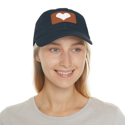 Hat with Leather Patch (Rectangle) love by Mariu del Campo.