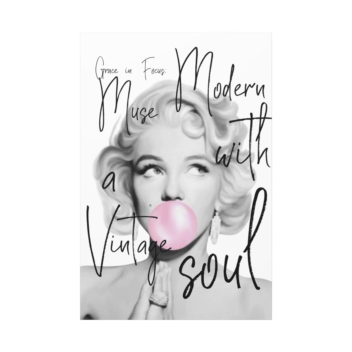 Canvas Marilyn Monroe by Mariu del Campo.