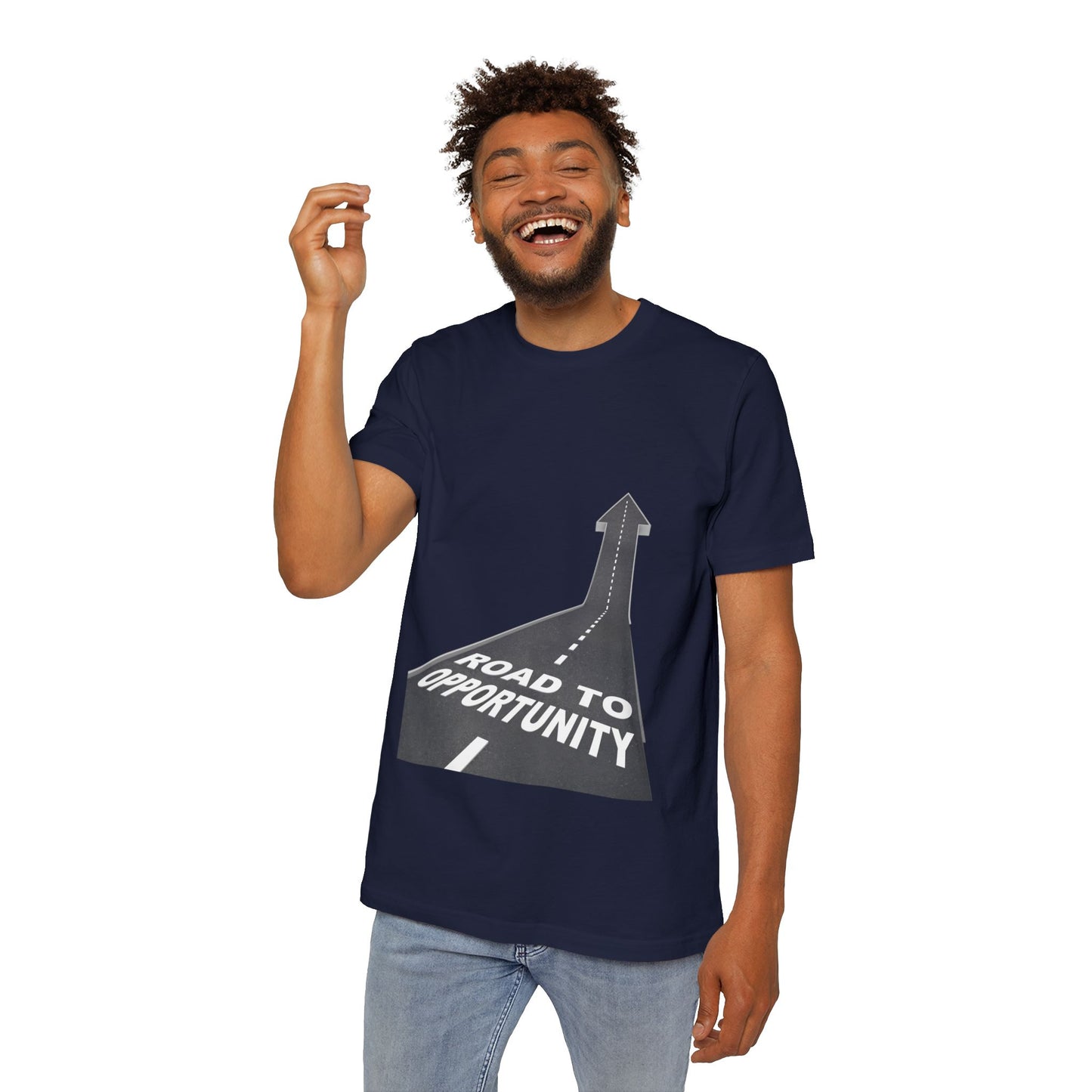T-Shirt Unisex Road to Opportunity — Mariu del Campo