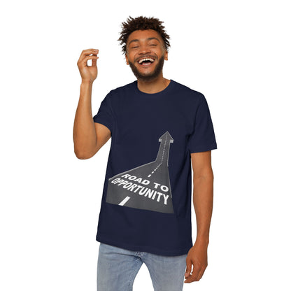 T-Shirt Unisex Road to Opportunity — Mariu del Campo