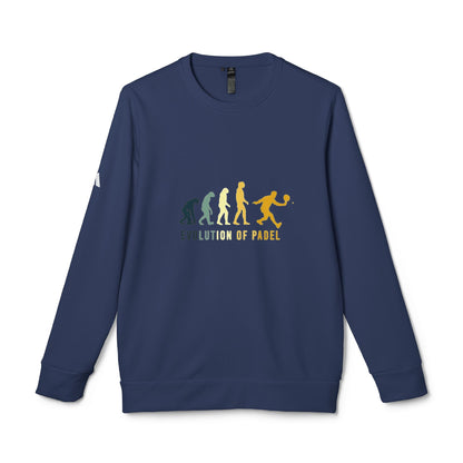 adidas® Unisex Fleece Crewneck Evolution of Padel — by Mariu del Campo
