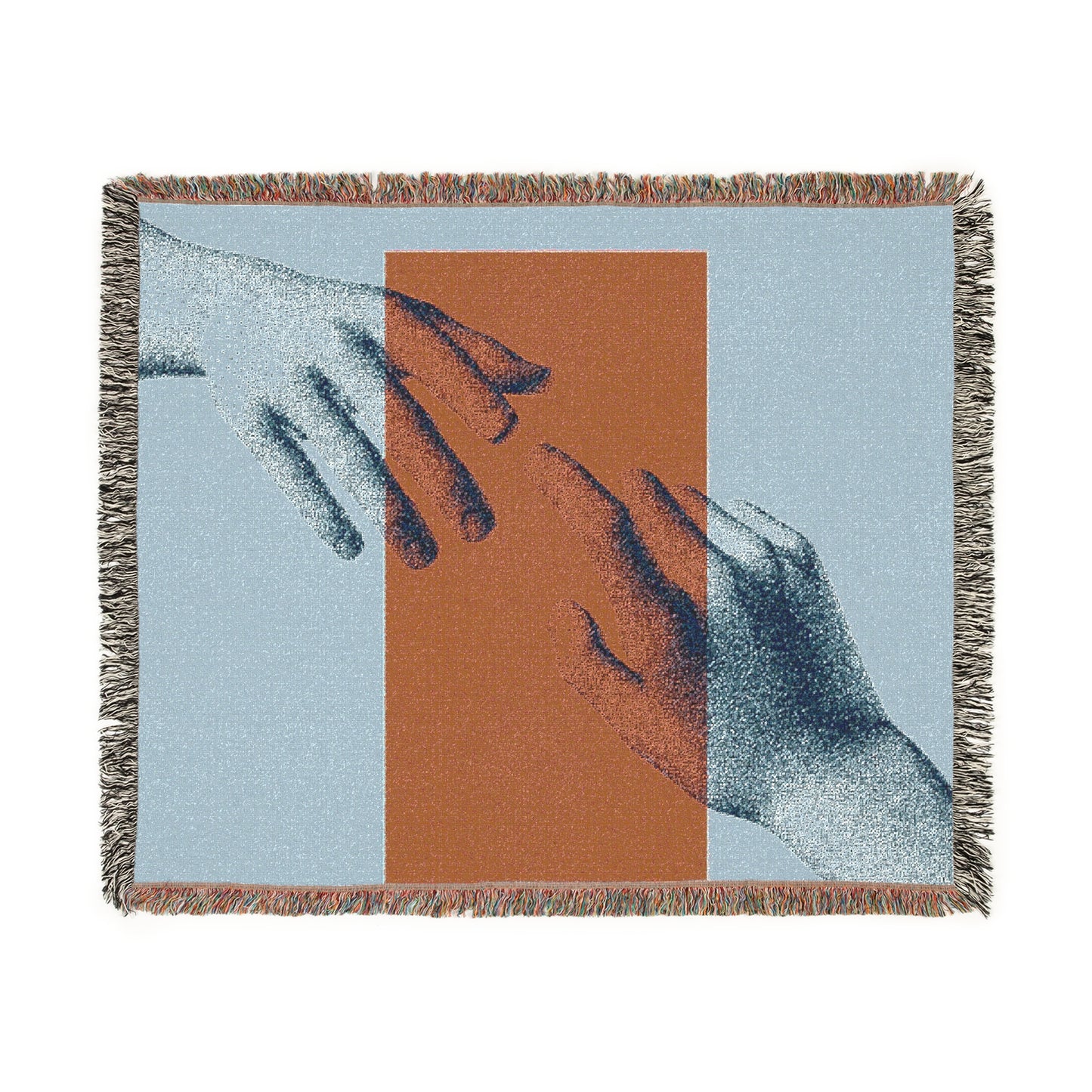 Woven Blanket Throw Hands by Mariu del Campo.