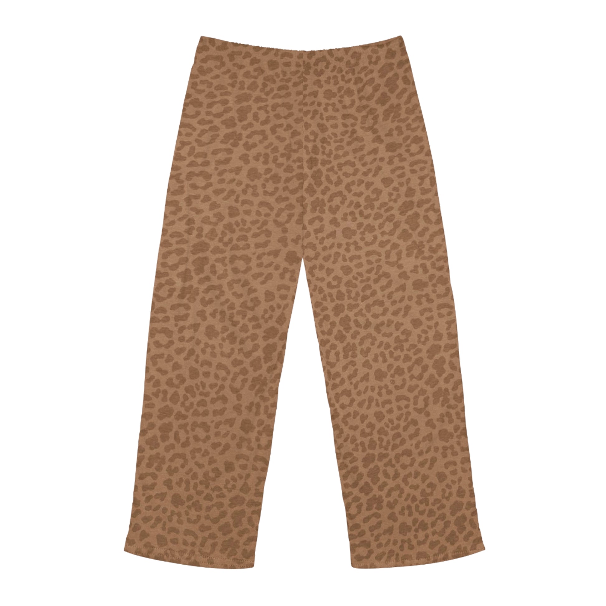 Pajama Men's Pants Brown Leopard by Mariu del Campo — lifestyle bedroom shot