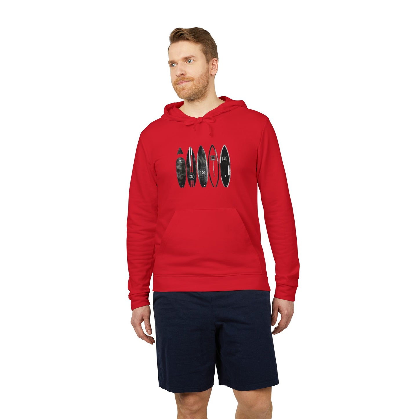 adidas® Unisex Fleece Hoodie Surf — by Mariu del Campo