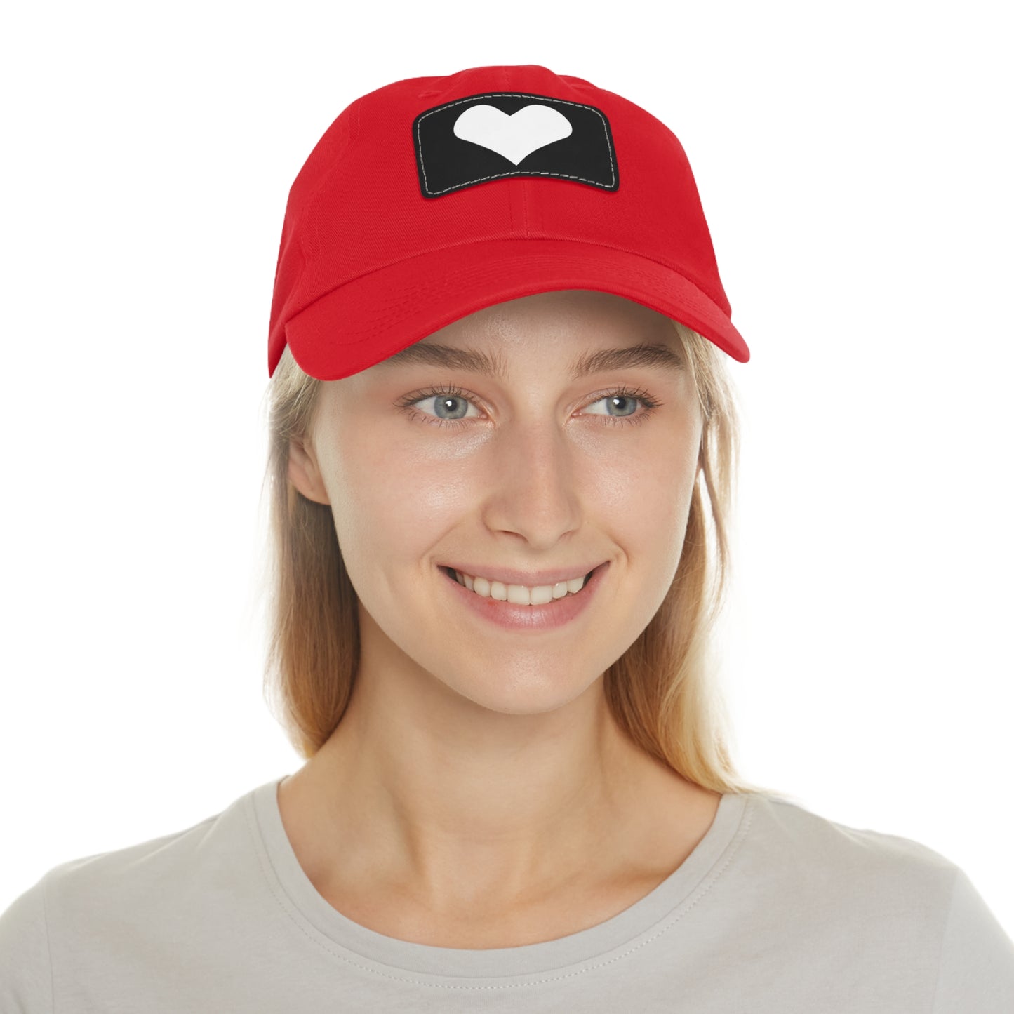 Hat with Leather Patch (Rectangle) love by Mariu del Campo.