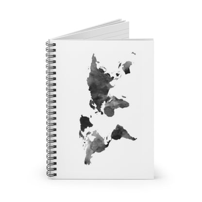 Notebook Spiral - Ruled Line World by Mariu del Campo.