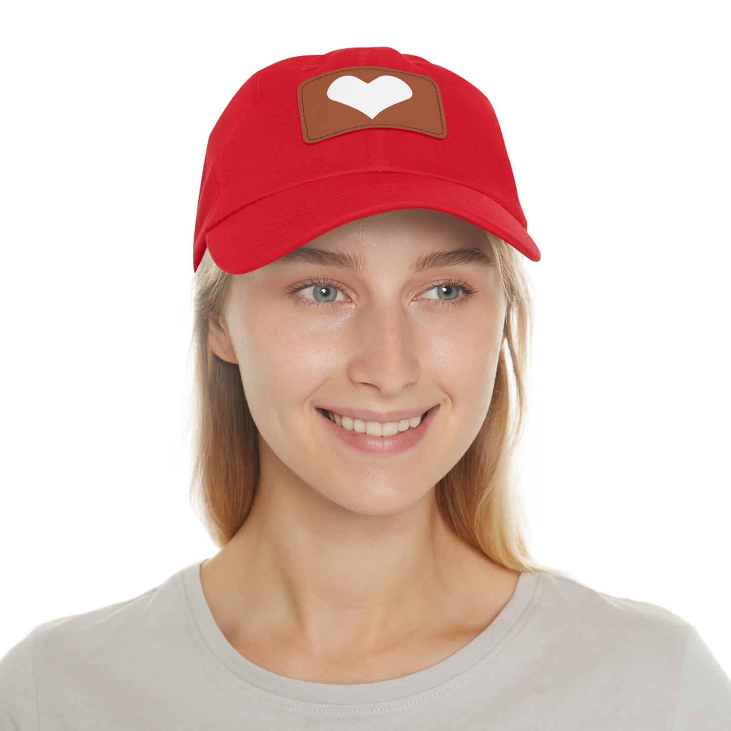 Hat with Leather Patch (Rectangle) love by Mariu del Campo.