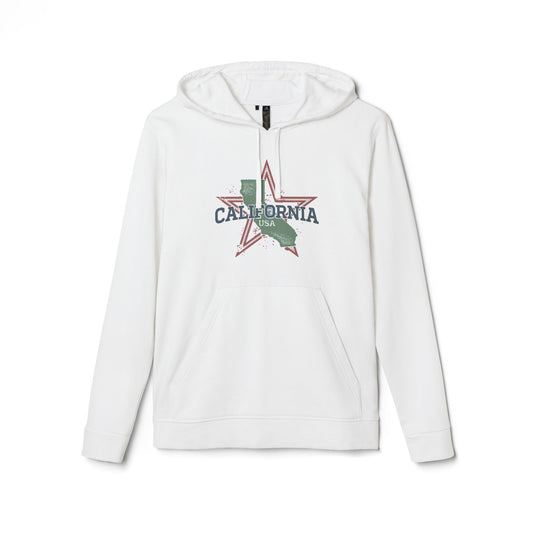 adidas® Unisex Fleece Hoodie California — by Mariu del Campo