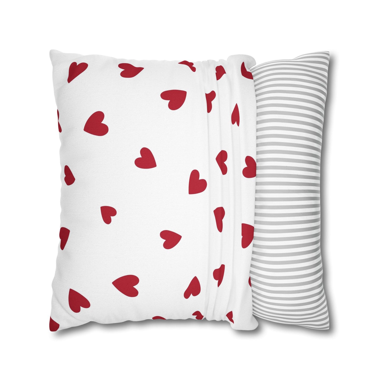 Pillowcase Spun Polyester Square heart by Mariu del Campo.