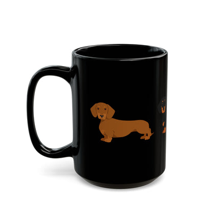 Mug Dachshund Pattern Coffee 11oz 15oz — by Mariu del Campo