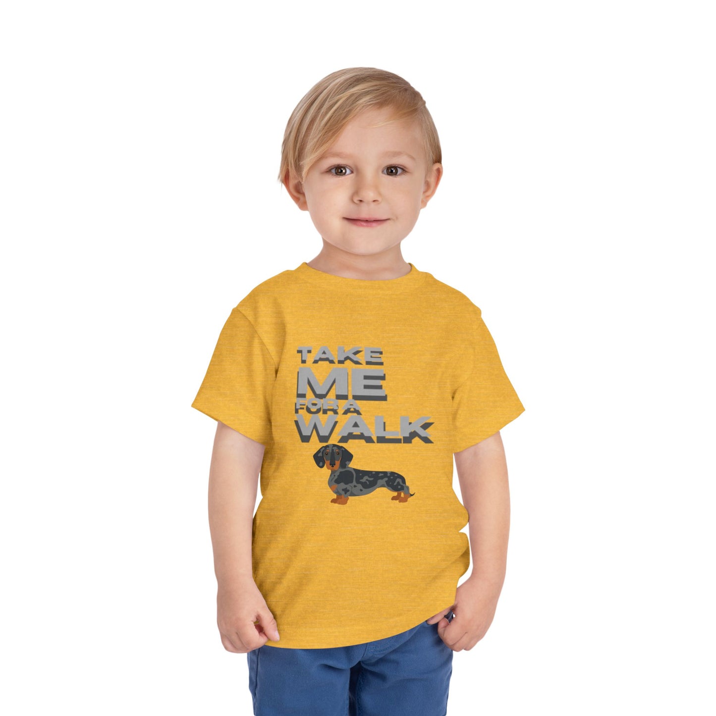 T-Shirt Toddler Short Sleeve Dachshund — by Mariu del Campo