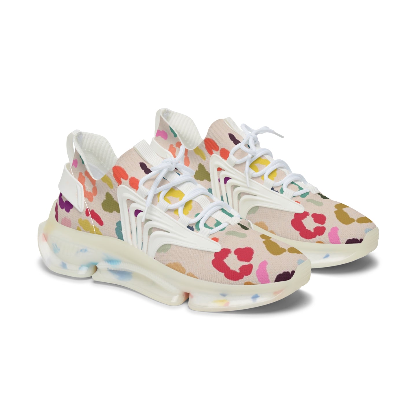 Sneakers Mesh Women's Colorful leopard by Mariu del Campo.