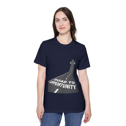 T-Shirt Unisex Road to Opportunity — Mariu del Campo
