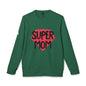 adidas® Unisex Fleece Crewneck Sweatshirt Super Mom by Mariu del Campo.