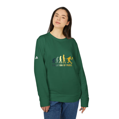 adidas® Unisex Fleece Crewneck Evolution of Padel — by Mariu del Campo