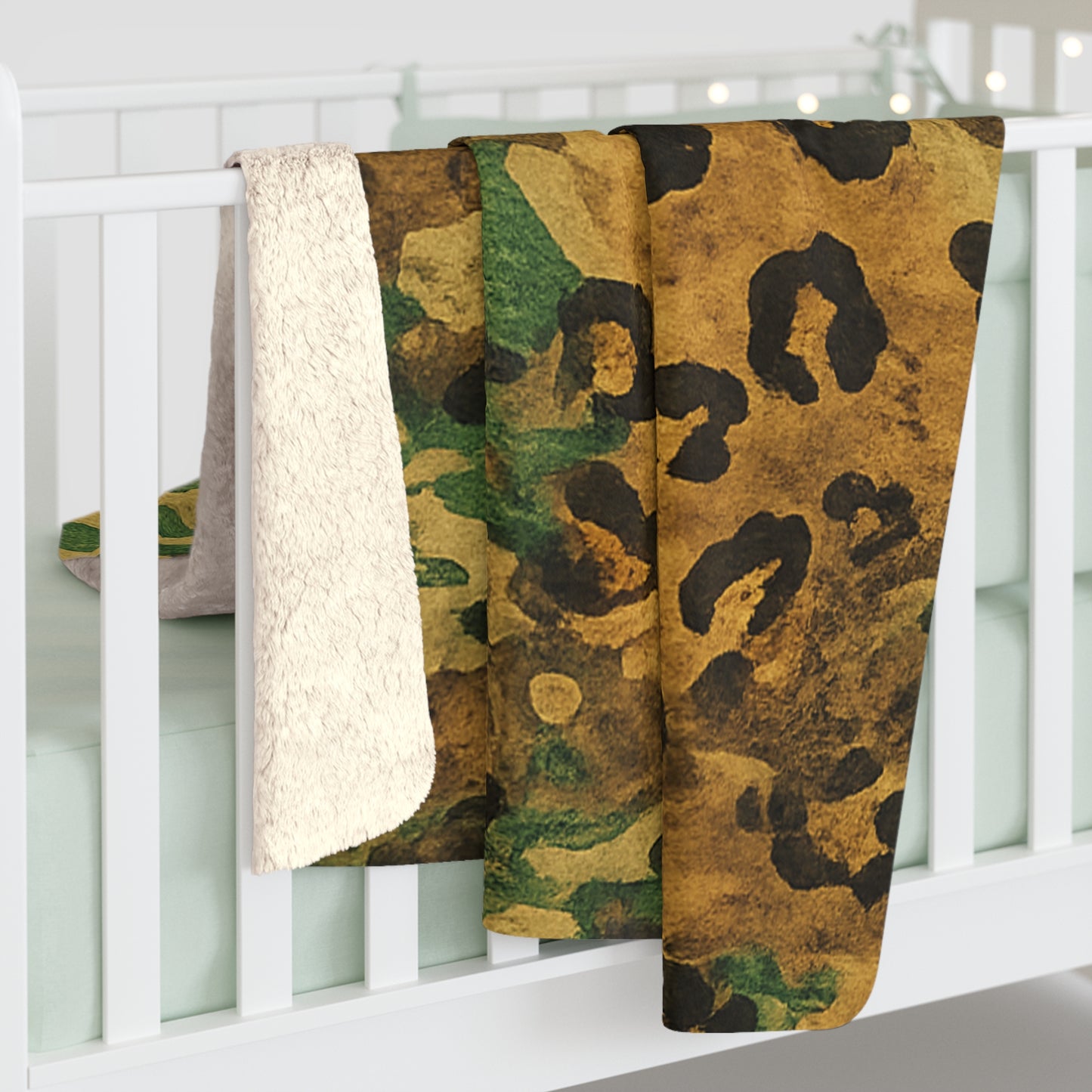 Sherpa Blanket Camo Leopard Cozy Fleece Throw — Mariu del Campo