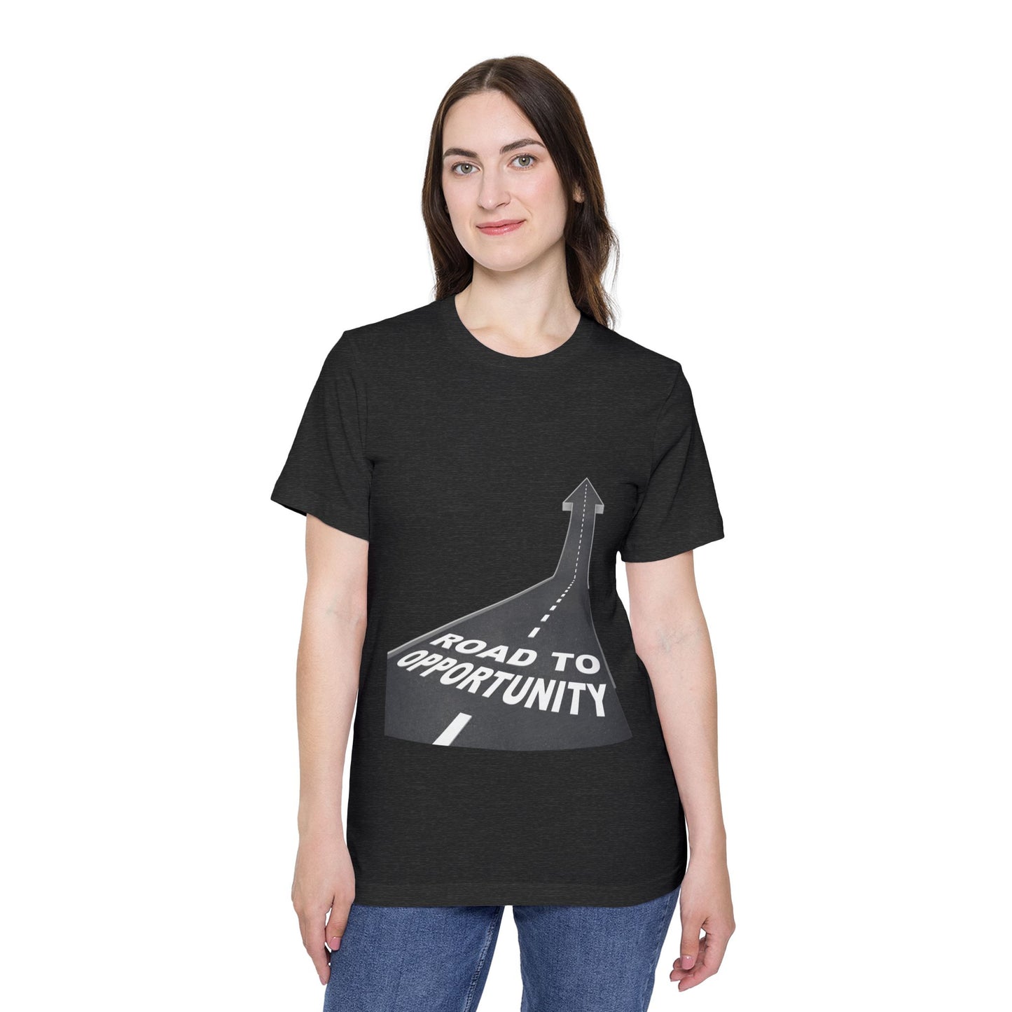 T-Shirt Unisex Road to Opportunity — Mariu del Campo