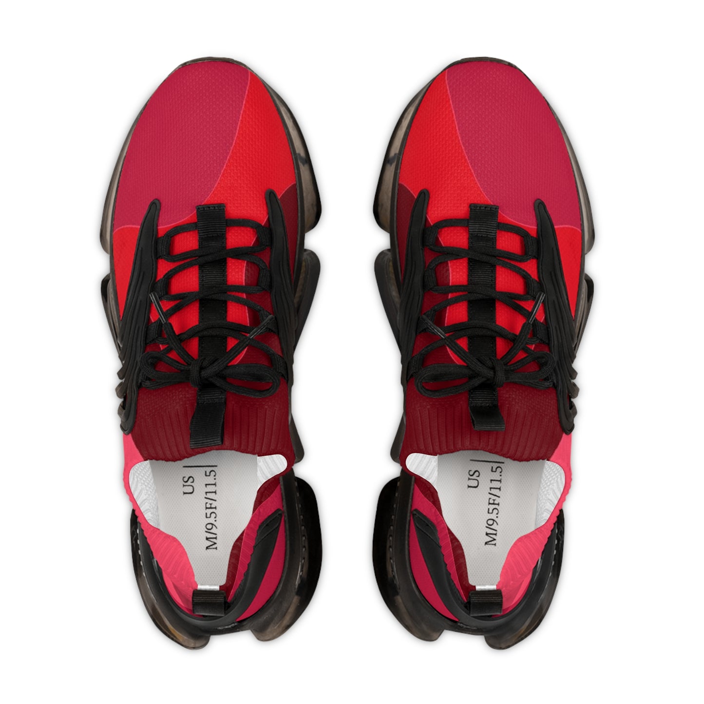 Sneakers unisex Mesh dark red by Mariu del Campo.