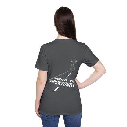 T-Shirt Unisex Road to Opportunity — Mariu del Campo