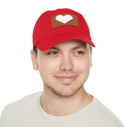 Hat with Leather Patch (Rectangle) love by Mariu del Campo.