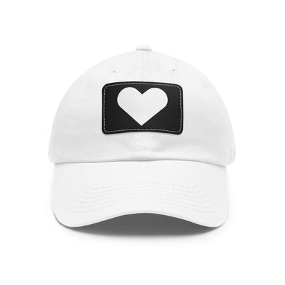 Hat with Leather Patch (Rectangle) love by Mariu del Campo.