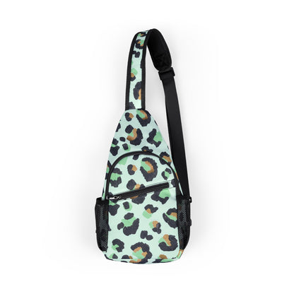 Bag Chest Green Leopard Print by Mariu del Campo.
