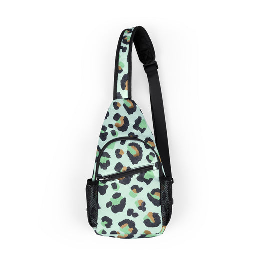Bag Chest Green Leopard Print by Mariu del Campo.