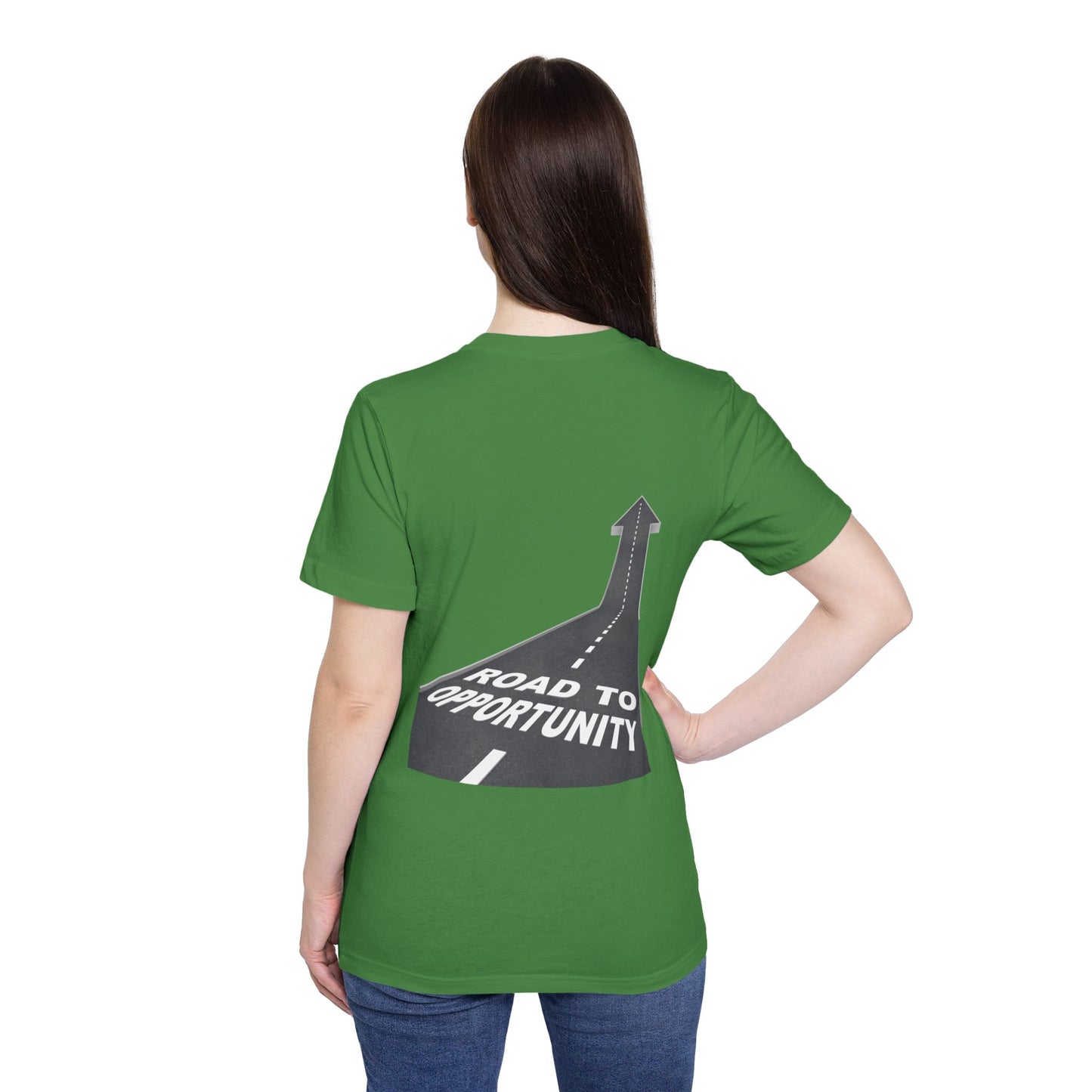 T-Shirt Unisex Road to Opportunity — Mariu del Campo