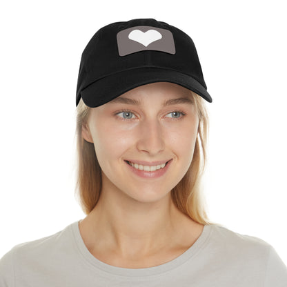 Hat with Leather Patch (Rectangle) love by Mariu del Campo.