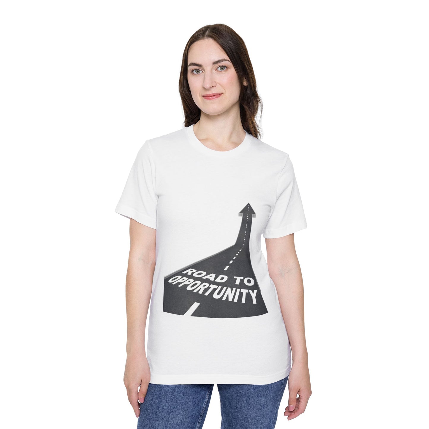 T-Shirt Unisex Road to Opportunity — Mariu del Campo